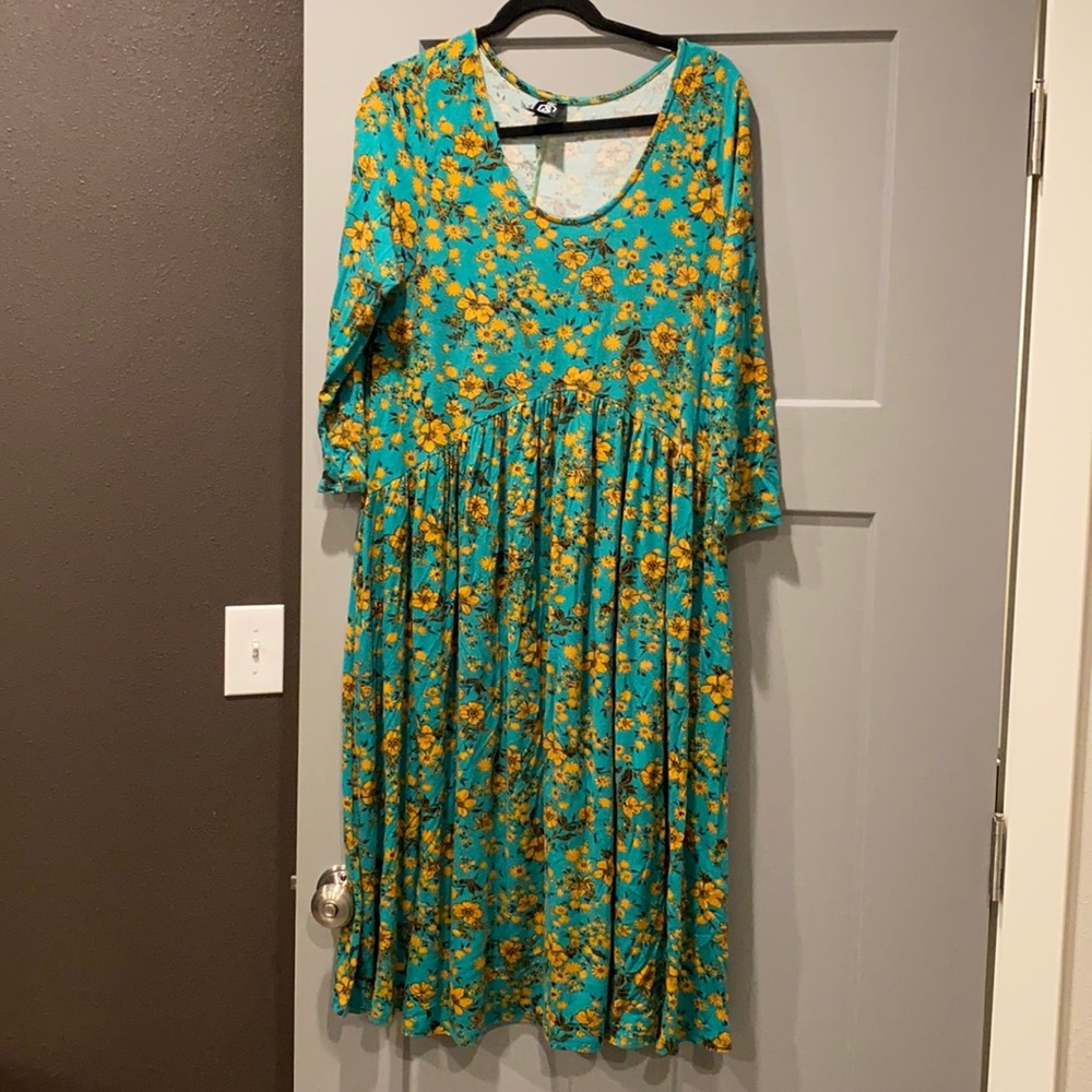 Agnes and Dora M Floral Oakley Dress